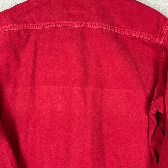 Woolrich Red Flannel Long Sleeve Button Up Shirt Men's Size‎ L - Picture 2 of 12